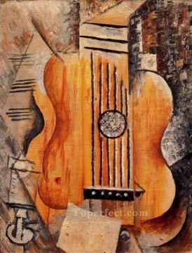 Guitarra Jaime Eva 1912 cubismo Pablo Picasso Pinturas al óleo